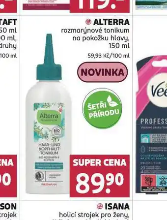 Rossmann Alterra tonikum nabídka