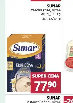 Rossmann Sunar mléčná kaše nabídka