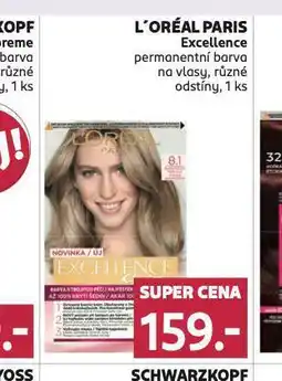 Rossmann Loreal paris excellence permanentní barva na vlasy nabídka