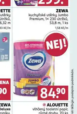 Rossmann Zewa kuchyňské utěrky nabídka