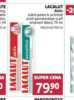 Rossmann Lacalut aktiv zubní pasta nabídka