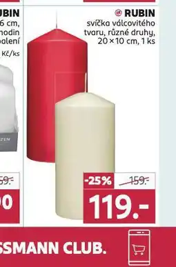 Rossmann Rubin svíčka nabídka