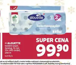 Rossmann Alouette toaletní papír nabídka
