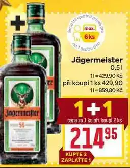 Billa Jägermeister 0,5l nabídka