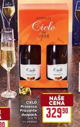 Billa Cielo Prosecco Frizzante duopack 2x 0,75l nabídka