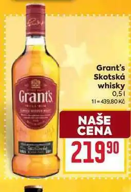 Billa Grant's Skotská whisky 0,5l nabídka