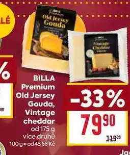 Billa BILLA Premium Old Jersey Gouda, Vintage cheddar od 175 g nabídka