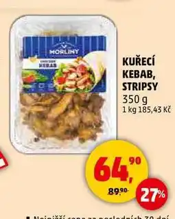 Penny Market KUŘECÍ KEBAB, STRIPSY, 350 g nabídka