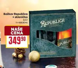 Billa Božkov Republica + sklenička 0,5l nabídka