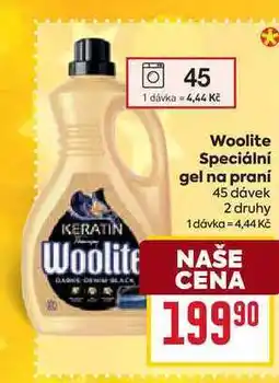 Billa Woolite Speciální gel na praní 45 dávek nabídka