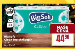 Billa Big Soft Clean Toaletní papír 132 m nabídka