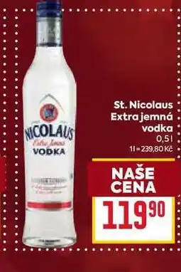 Billa St. Nicolaus Extra jemná vodka 0,5l nabídka