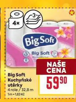 Billa Big Soft Kuchyňské utěrky 4 role nabídka