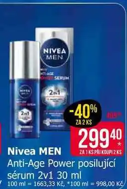 Teta Nivea MEN Anti-Age Power posilující sérum 2v1 30 ml nabídka