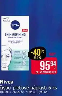 Teta Nivea čisticí pleťové náplasti 6 ks nabídka