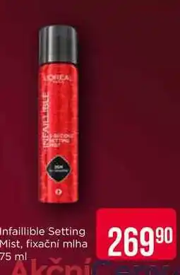 Teta ĽOréal Infaillible Setting Mist, fixační mlha 75 ml nabídka