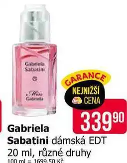 Teta Gabriela Sabatini dámská EDT 20 ml, různé druhy nabídka