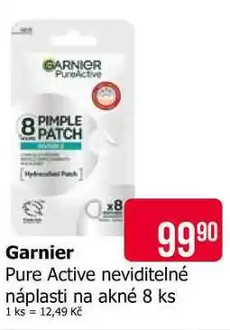Teta Garnier Pure Active neviditelné náplasti na akné 8 ks nabídka