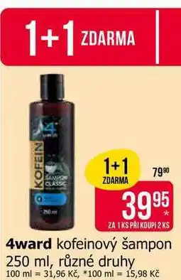 Teta 4ward kofeinový šampon 250 ml, různé druhy nabídka