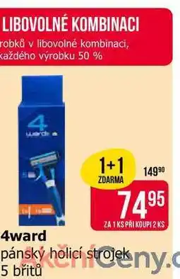 Teta 4ward pánský holicí strojek 5 břitů nabídka