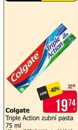 Teta Colgate Triple Action zubní pasta 75 ml nabídka