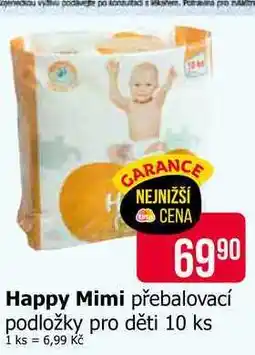 Teta Happy Mimi přebalovací podložky pro děti 10 ks nabídka