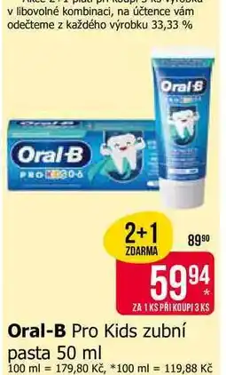 Teta Oral-B Pro Kids zubní pasta 50 ml nabídka