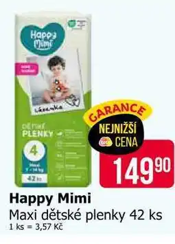 Teta Happy Mimi Maxi dětské plenky 42 ks nabídka