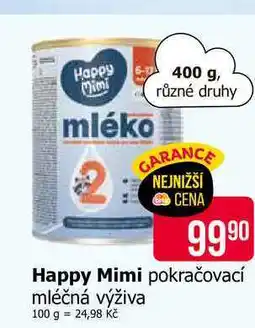 Teta Happy Mimi pokračovací mléčná výživa 400 g nabídka