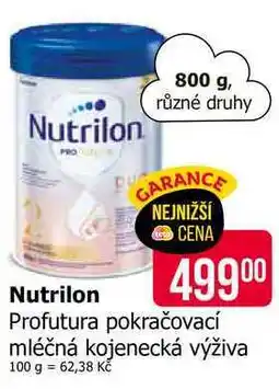 Teta Nutrilon Profutura pokračovací mléčná kojenecká výživa 800g nabídka