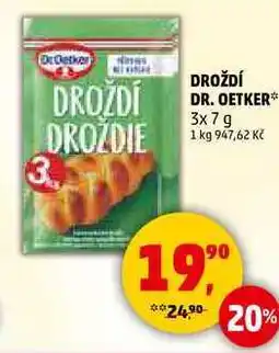 Penny Market Dr. Oetker Droždí, 3x 7g nabídka