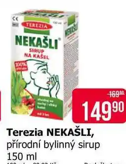 Teta Terezia NEKAŠLI, přírodní bylinný sirup 150 ml nabídka