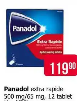 Teta Panadol extra rapide 500 mg/65 mg, 12 tablet nabídka