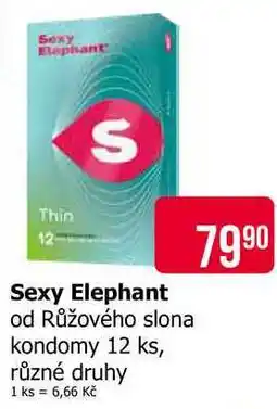 Teta Sexy Elephant od Růžového slona kondomy 12 ks, různé druhy nabídka