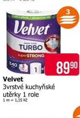 Teta Velvet 3vrstvé kuchyňské utěrky 1 role nabídka