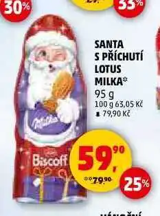 Penny Market SANTA S PŘÍCHUTÍ LOTUS MILKA, 95 g nabídka