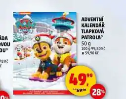 Penny Market ADVENTNÍ KALENDÁŘ TLAPKOVÁ PATROLA, 50 g nabídka
