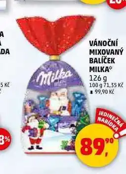 Penny Market VÁNOČNÍ MIXOVANÝ BALÍČEK MILKA, 126 g nabídka