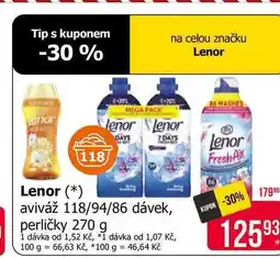 Teta Lenor Unstoppables Vonné Perličky 270g, vybrané druhy nabídka
