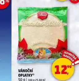 Penny Market VÁNOČNÍ OPLATKY, 50 g nabídka