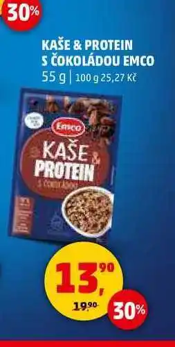Penny Market KAŠE & PROTEIN S ČOKOLÁDOU EMCO, 55 g nabídka