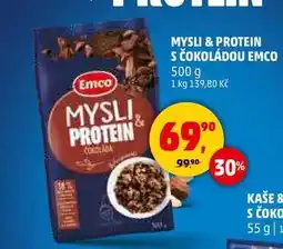 Penny Market MYSLI & PROTEIN S ČOKOLÁDOU EMCO, 500 g nabídka