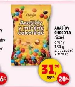 Penny Market ARAŠÍDY CHOCO'LA, 150 g nabídka