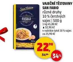 Penny Market VAJEČNÉ TĚSTOVINY SAN FABIO, 500 g nabídka