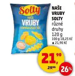 Penny Market NAŠE VRUBY SOLTY, 120 g nabídka