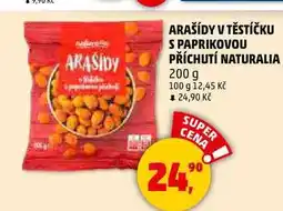 Penny Market ARAŠÍDY V TĚSTÍČKU S PAPRIKOVOU PŘÍCHUTÍ NATURALIA, 200 g nabídka
