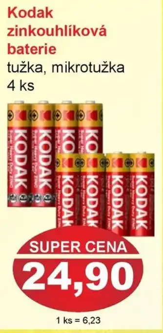 Kodak zinkouhlíková baterie