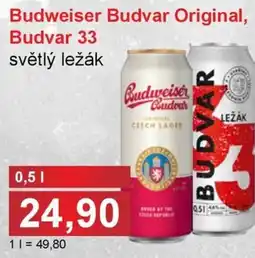PLUS JIP Budweiser Budvar Original, Budvar 33 nabídka