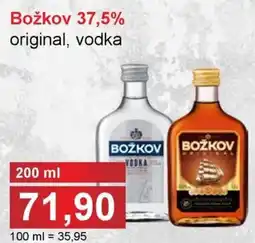 PLUS JIP Božkov 37,5% original, vodka nabídka