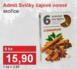 PLUS JIP Admit Svíčky čajové vonné skořice nabídka